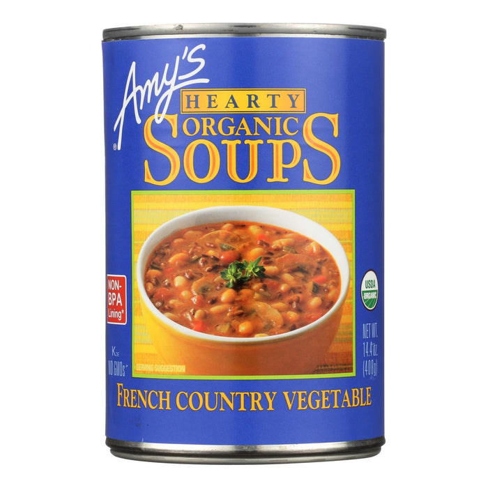 Amy's - Organic Soup - Vegetarian Hearty French Country - Case Of 12 - 14.4 Oz Biskets Pantry 