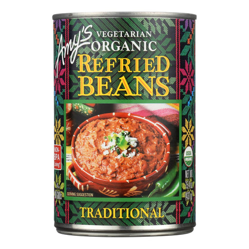 Amy's - Organic Traditional Refried Beans - Case Of 12 - 15.4 Oz. Biskets Pantry 