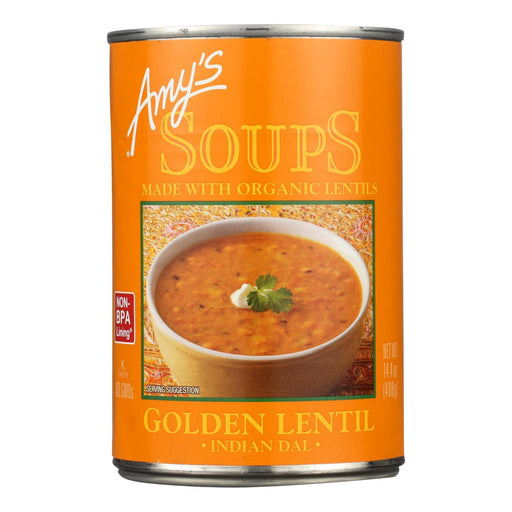 Amy's - Soup - Organic - Lentil - Golden - Case Of 12 - 14.4 Oz Biskets Pantry 
