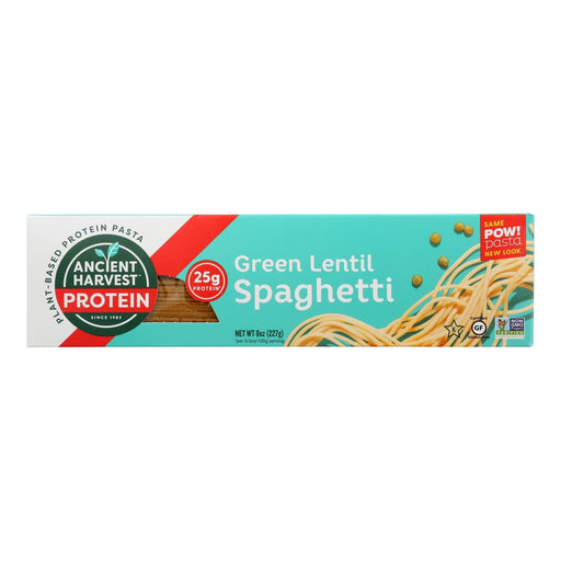 Ancient Harvest Green Lentil & Quinoa Supergrain Pasta - Spaghetti - Case Of 6 - 8 Oz Biskets Pantry 