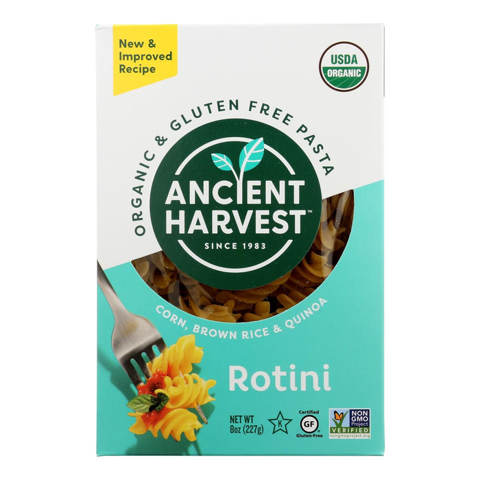 Ancient Harvest Organic Gluten Free Quinoa Supergrain Pasta - Rotelle - Case Of 12 - 8 Oz Biskets Pantry 