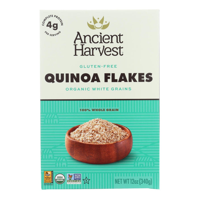 Ancient Harvest Organic Hot Cereal - Quinoa Flakes - Case Of 12 - 12 Oz Biskets Pantry 