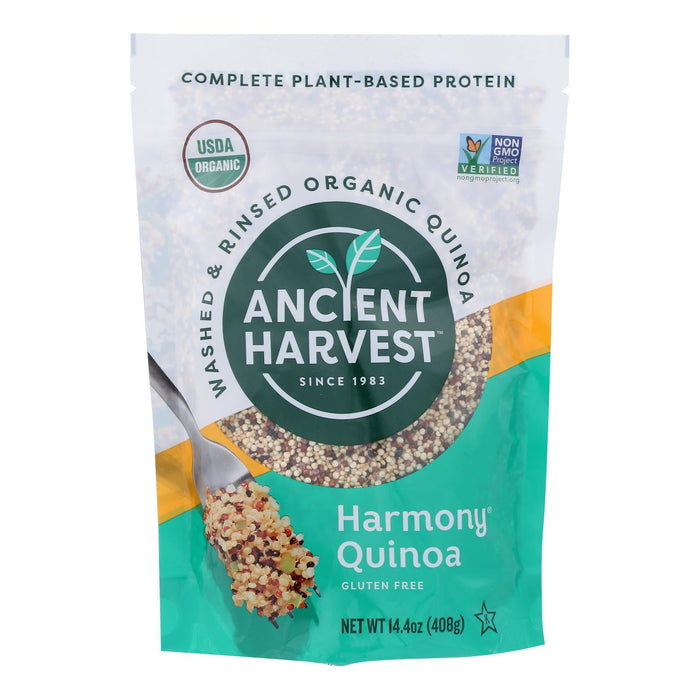 Ancient Harvest Organic Quinoa - Tri-color Harmony Blend - Case Of 12 - 14.4 Oz Biskets Pantry 