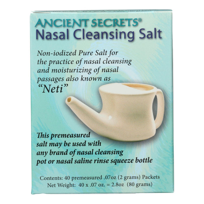 Ancient Secrets Nasal Cleansing Salt Packets - 40 Packets Biskets Pantry 