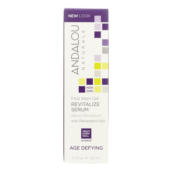 Andalou Naturals Age Defying Revitalize Serum Fruit Stem Cell - 1.1 Fl Oz Biskets Pantry 