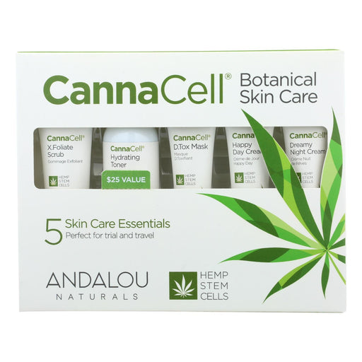 Andalou Naturals - Cannacell Botanical Skin Care Kit - 5 Count Biskets Pantry 