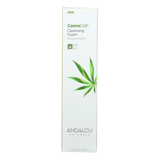 Andalou Naturals - Cannacell Cleansing Foam - 5.5 Fl Oz. Biskets Pantry 