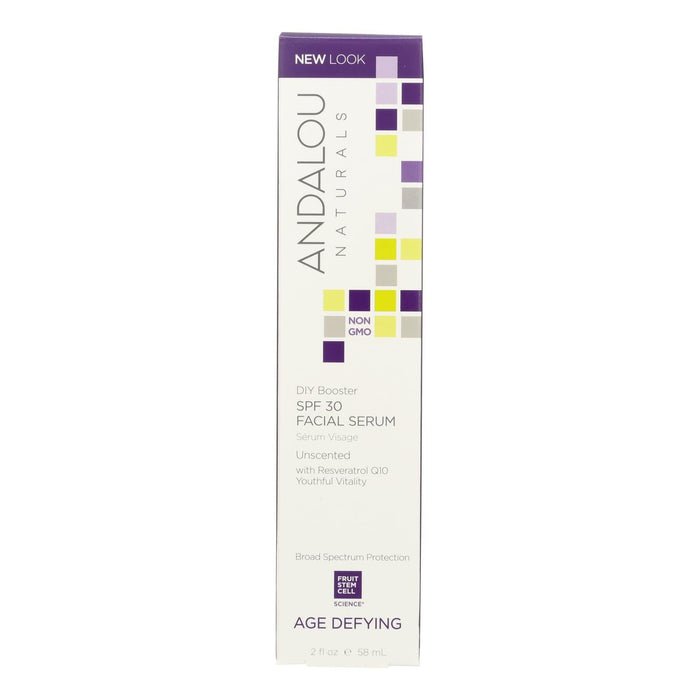 Andalou Naturals Facial Serum - Diy Booster Spf 30 - 2 Oz Biskets Pantry 