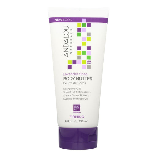 Andalou Naturals Firming Body Butter Lavender Shea - 8 Fl Oz Biskets Pantry 