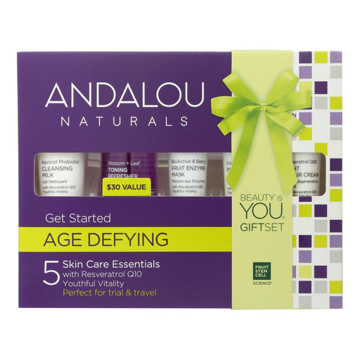 Andalou Naturals Get Started Age Defying - 5 Piece Kit Biskets Pantry 
