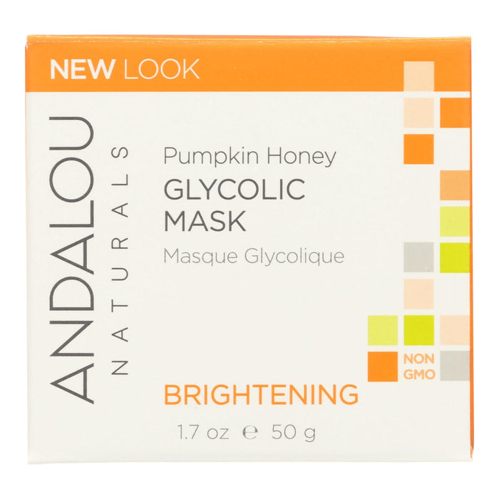 Andalou Naturals Glycolic Brightening Mask Pumpkin Honey - 1.7 Fl Oz Biskets Pantry 