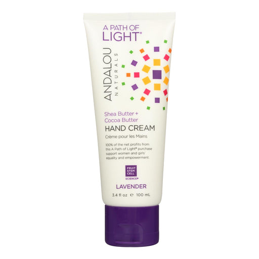 Andalou Naturals Hand Cream Lavender Shea - 3.4 Fl Oz Biskets Pantry 