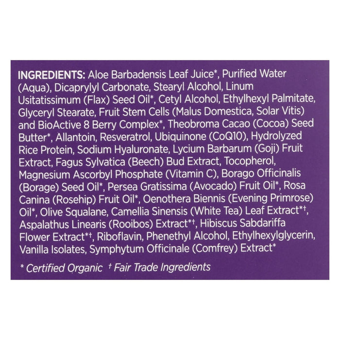 Andalou Naturals Resveratrol Q10 Night Repair Cream - 1.7 Fl Oz Biskets Pantry 