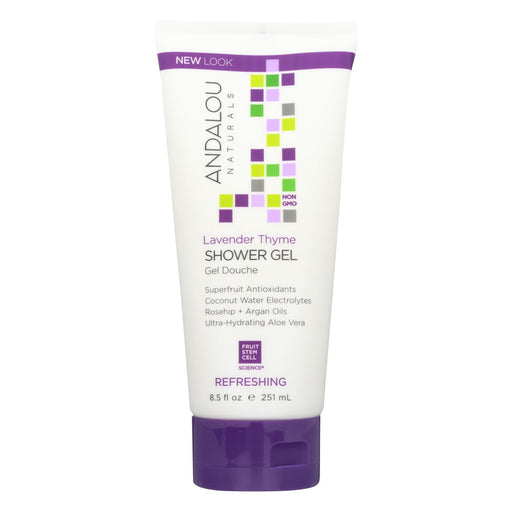 Andalou Naturals Shower Gel - Lavender Thyme Refreshing - 8.5 Fl Oz Biskets Pantry 