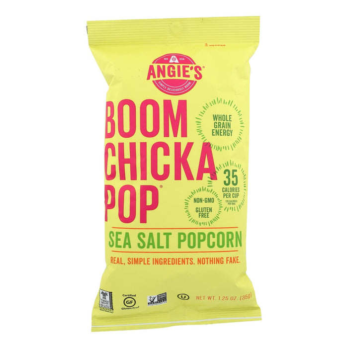 Angie's Kettle Corn Boom Chicka Pop Sea Salt Popcorn - Case Of 12 - 1.25 Oz. Biskets Pantry 