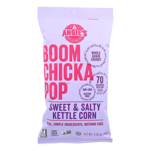 Angie's Kettle Corn Boom Chicka Pop Sweet And Salty Popcorn - Case Of 12 - 2.25 Oz. Biskets Pantry 