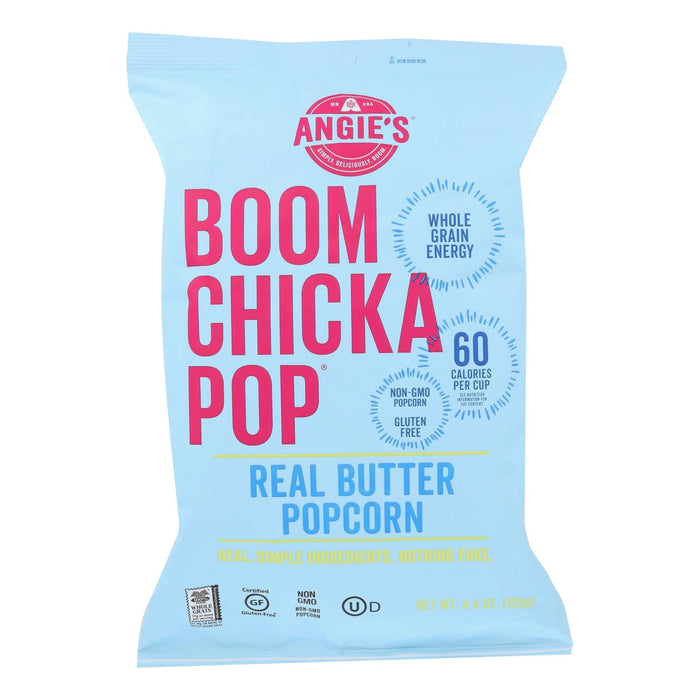 Angie's Kettle Corn Popcorn - Boom Chicka Pop - Real Butter - Case Of 12 - 4.4 Oz Biskets Pantry 