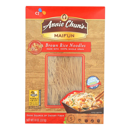 Annie Chun's Maifun Brown Rice Noodles - Case Of 6 - 8 Oz. Biskets Pantry 