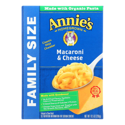 Annie's Homegrown Classic Family Size Macaroni And Cheese - Case Of 6 - 10.5 Oz. Biskets Pantry 