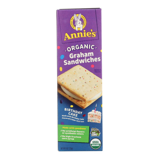 Annie's Homegrown - Grm Sandwich Bday Cake - Case Of 6-8 Oz Biskets Pantry 