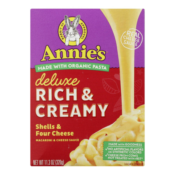Annie's Homegrown - Mac&chs Dlx 4chs Shel - Case Of 12 - 11.3 Oz Biskets Pantry 