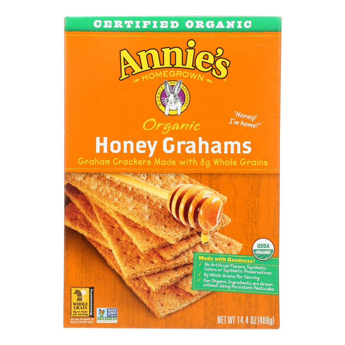 Annie's Homegrown Organic Honey Graham Crackers - Case Of 12 - 14.4 Oz. Biskets Pantry 