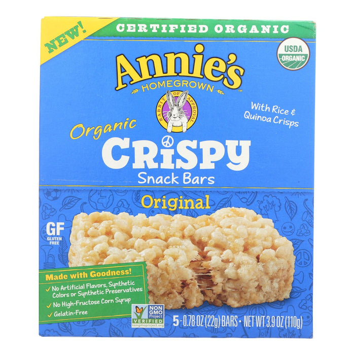 Annie's Homegrown Snack Bar - Original - Case Of 8 - 3.9 Oz. Biskets Pantry 