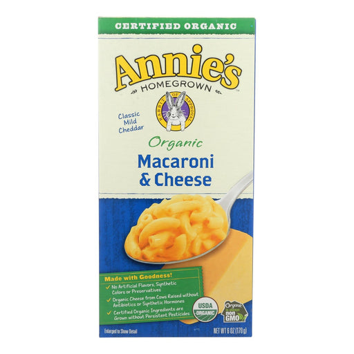 Annies Homegrown Macaroni And Cheese - Organic - Classic - 6 Oz - Case Of 12 Biskets Pantry 