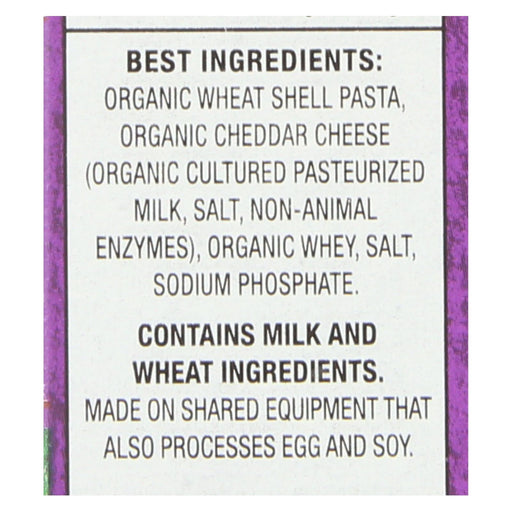 Annies Homegrown Macaroni And Cheese - Organic - Grass Fed - Shells And White Cheddar - 6 Oz - Case Of 12 Biskets Pantry 