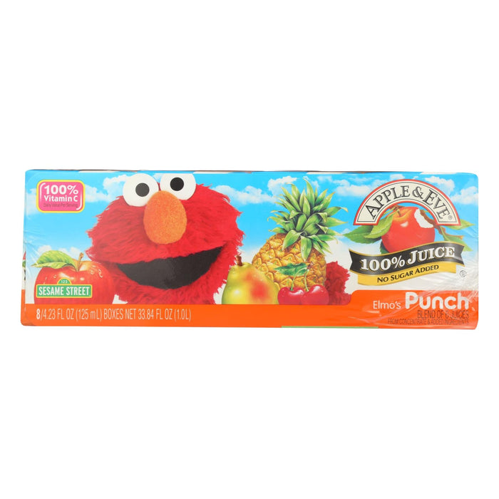 Apple And Eve Sesame Street Juice Elmo's Punch - Case Of 6 - 6 Bags Biskets Pantry 