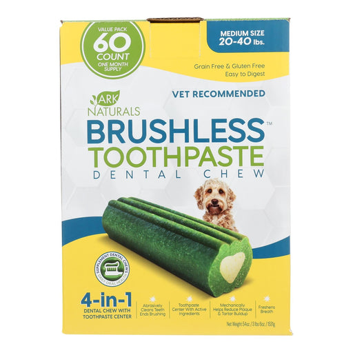 Ark Naturals - Brshls Tpst Dental Chw Md - 1 Each - 60 Ct Biskets Pantry 