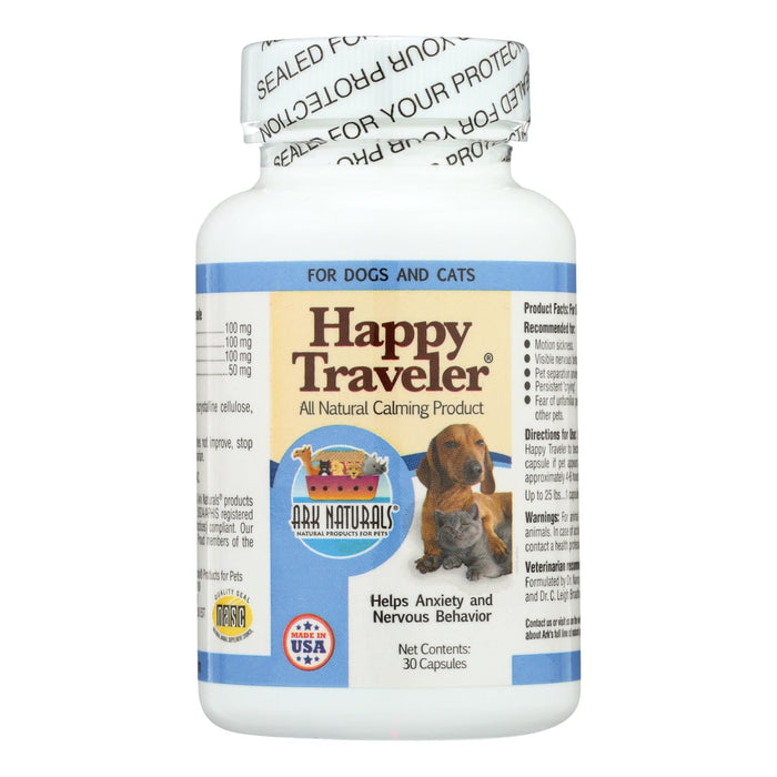 Ark Naturals Happy Traveler For Dogs And Cats - 30 Capsules Biskets Pantry 