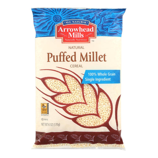 Arrowhead Mills - All Natural Puffed Millet Cereal - Case Of 12 - 6 Oz. Biskets Pantry 