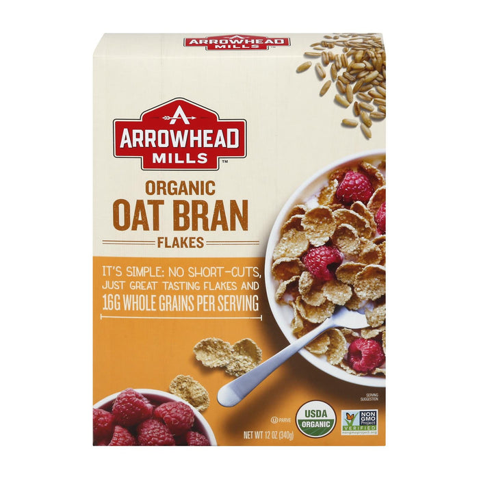 Arrowhead Mills - Cereal Oat Brn Flk Bx - Case Of 6-12 Oz Biskets Pantry 