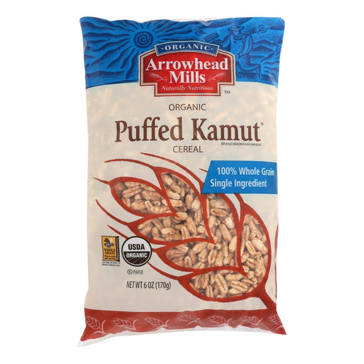 Arrowhead Mills - Organic Puffed Kamut Cereal - Case Of 12 - 6 Oz. Biskets Pantry 