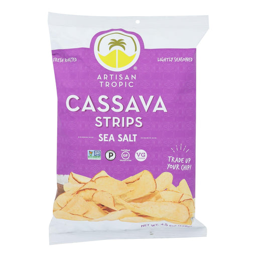 Artisan Tropic Cassava Strips - Sea Salt - Case Of 12 - 4.5 Oz. Biskets Pantry 