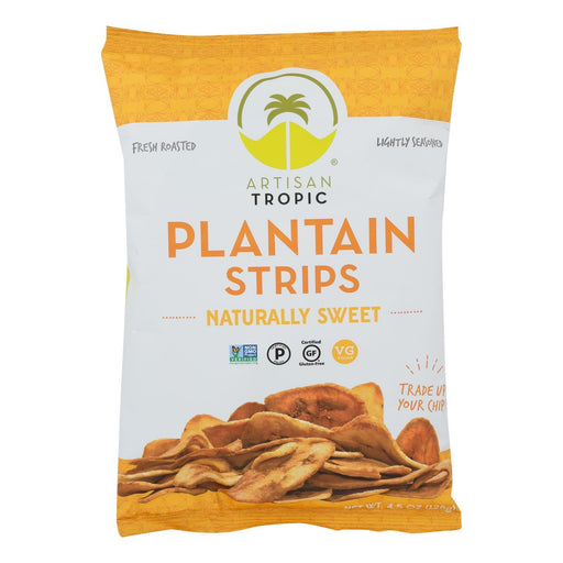 Artisan Tropic Plantain Strips - Naturally Sweet - Case Of 12 - 4.5 Oz. Biskets Pantry 