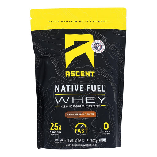 Ascent Native Fuel - Whey Chocolate Peanut Butter - 1 Each - 2 Lb Biskets Pantry 