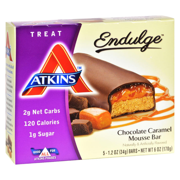 Atkins Endulge Bar Chocolate Caramel Mousse - 5 Bars Biskets Pantry 