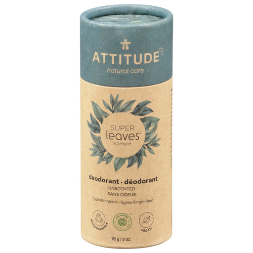 Attitude - Deodorant Spr/lv Unscented - 1 Each-3 Oz Biskets Pantry 
