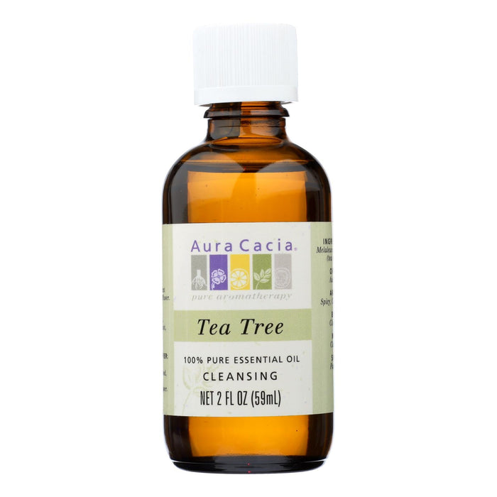 Aura Cacia - 100% Pure Essential Oil Tea Tree Cleansing - 2 Oz Biskets Pantry 