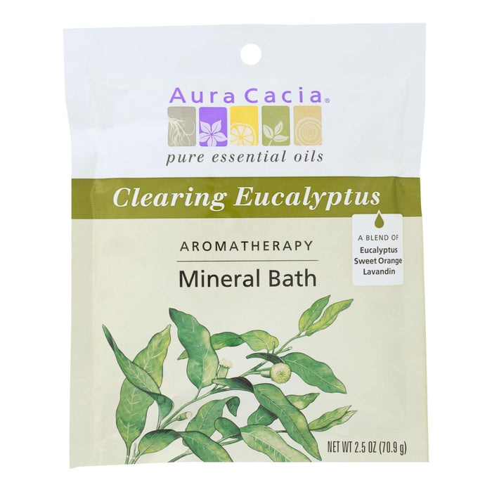 Aura Cacia - Aromatherapy Mineral Bath Eucalyptus Harvest - 2.5 Oz - Case Of 6 Biskets Pantry 