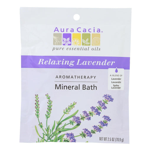Aura Cacia - Aromatherapy Mineral Bath Lavender Harvest - 2.5 Oz - Case Of 6 Biskets Pantry 
