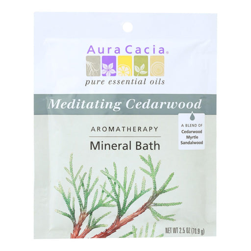 Aura Cacia - Aromatherapy Mineral Bath Meditation - 2.5 Oz - Case Of 6 Biskets Pantry 