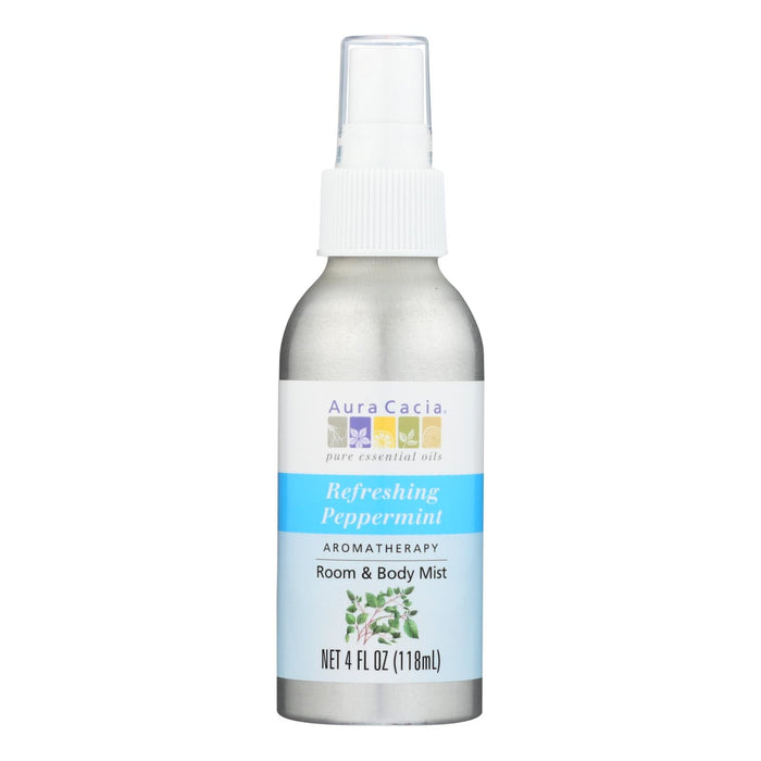 Aura Cacia - Aromatherapy Mist Peppermint Harvest - 4 Fl Oz Biskets Pantry 