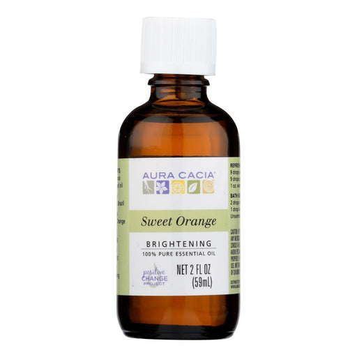 Aura Cacia - Essential Oil - Brightening Sweet Orange - 2 Oz Biskets Pantry 