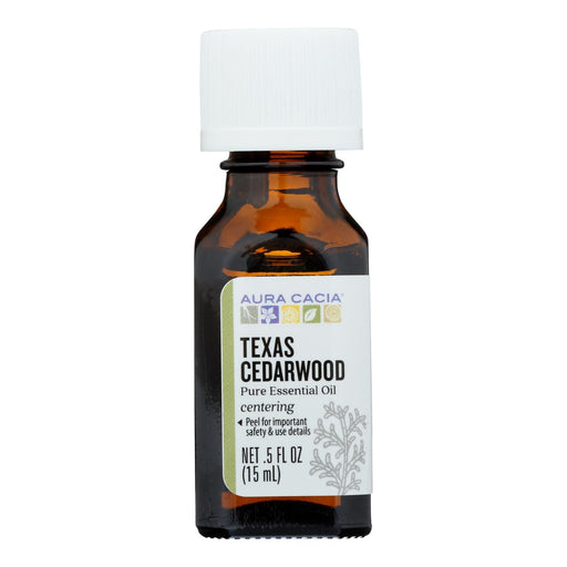 Aura Cacia - Essential Oil - Cedarwood Texas - .5 Oz Biskets Pantry 