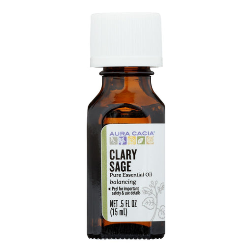 Aura Cacia - Essential Oil Clary Sage - 0.5 Fl Oz Biskets Pantry 