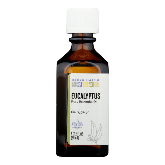 Aura Cacia - Essential Oil Eucalyptus Pure - 2 Fl Oz Biskets Pantry 