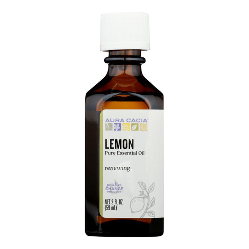 Aura Cacia - Essential Oil - Lemon - 2 Fl Oz Biskets Pantry 